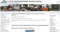 Desktop Screenshot of lp-blaisepascal.net